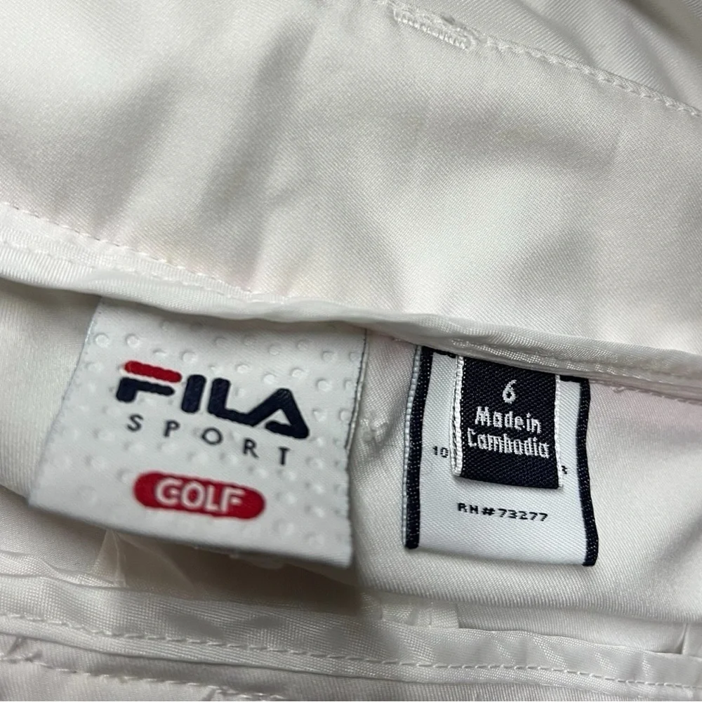 Fila Sport Golf Shorts White & Pink Women's Size 6